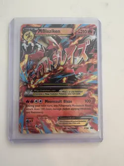 Pokemon TCG M Blaziken EX 210 HP XY86 Promo Holo Mega Evolution EX - Image 1