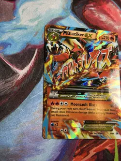 Pokemon TCG- 2015 M Blaziken EX XY86 Black Star Promo LP - Image 3