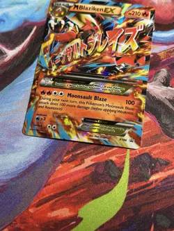 Pokemon TCG- 2015 M Blaziken EX XY86 Black Star Promo LP - Image 4