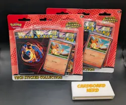 2 Pokemon TCG ME2.5 Ascended Heroes Tech Sticker Collection Bundle Sealed New - Image 1