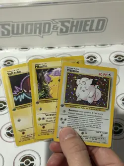 Pokemon Tcg Melofee (Clefairy) Base French 1st Edition Holo MP Pikachu Voltorb - Image 1