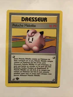 Clefairy Doll 70/102 French 1st Ed Base Set Pokemon Peluche Melofee - Image 1