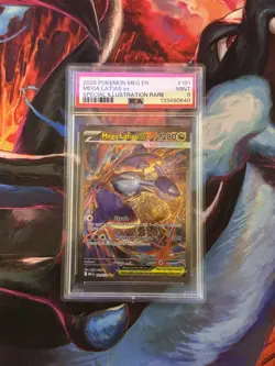 2025 POKEMON MEGA EVOLUTION SPECIAL ILLUSTRATION RARE#181 MEGA LATIAS EX PSA 9 - Image 1