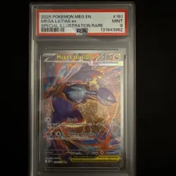 2025 POKEMON MEGA EVOLUTION SPECIAL ILLUSTRATION RARE #181 MEGA LATIAS EX PSA 9 - Image 2