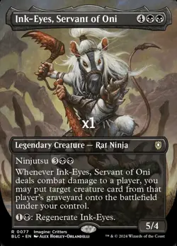 MTG Commander: Bloomburrow BLC Ink-Eyes, Servant of Oni MINT - Image 1