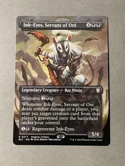 Ink-Eyes, Servant of Oni (Borderless) Commander: Bloomburrow Regular NM - Image 1