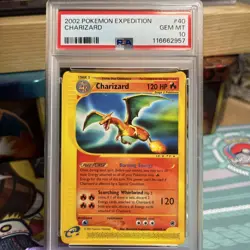 Pokemon Charizard Non-Holo Expedition E-Series 40/165 PSA 10 Gem Mint - Image 1