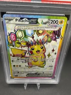 PSA 9 Pikachu EX 219/191 Ultra Rare SSP English Surging Sparks Pokemon - Image 2