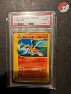 Pokemon TCG 2002 Expedition Charizard 40/165 PSA 8 Near Mint Rare Non Holo - Image 1