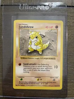 Sandshrew 062/102 Base Set (Shadowless) Regular Card - Image 3