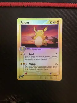 Pokemon Raichu 13/95 EX Team Magma vs Team Aqua Reverse Holo Card LP - Image 1