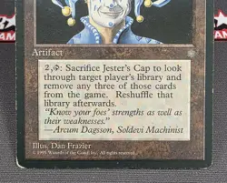 MTG Jester's Cap- DAMAGED -Ice Age Magic the Gathering Card # 324 - Image 4
