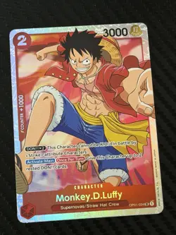 ONE PIECE Card Game OP01-024 Monkey D Luffy Super Rare - Image 1