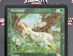 MTG Seedtime- Signed -Judgment Magic the Gathering Card # 130 - Image 3