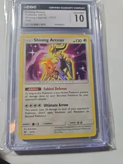 CGC 10 Shining Arceus 57/73 Holo Shining Legends Pokemon Card - Image 1