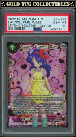 PSA 10 ⭐ Launch Feminine Wiles Alt Art Promo Waifu Card Super DBS Z DBZ Heroes - Image 1