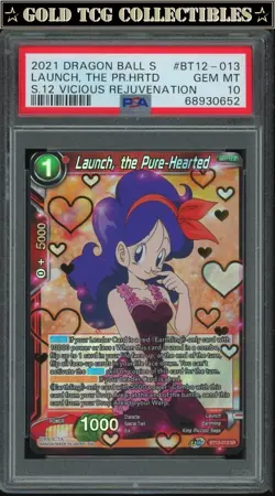 PSA 10 ⭐ Launch Pure Hearted SR Vicious Rejuvenation Super Card DBS DBZ Z Waifu - Image 1