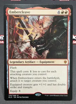 MTG Embercleave- DAMAGED -Throne of Eldraine Magic the Gathering Card # 120 - Image 1