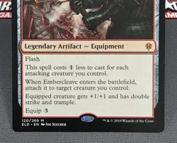 MTG Embercleave- DAMAGED -Throne of Eldraine Magic the Gathering Card # 120 - Image 4
