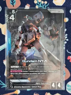 Gundam NT-1 GD03-001 LR+ Alternate Alt Art Steel Requiem CARD NM RX-78NT-1 - Image 1