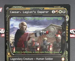 MTG Caesar, Legion's Emperor- DAMAGED -Fallout Commander Magic Card # 339 - Image 3