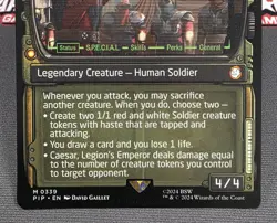 MTG Caesar, Legion's Emperor- DAMAGED -Fallout Commander Magic Card # 339 - Image 4