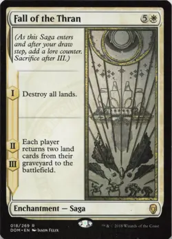 Fall of the Thran R Dominaria 18 LP-NM MTG - Image 1