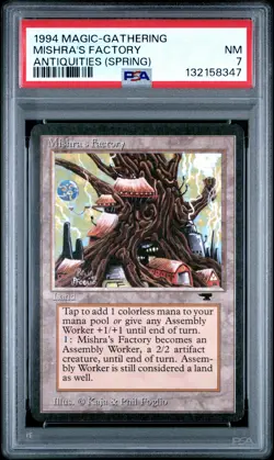 1994 MTG ANTIQUITIES ANTIQUITIES (SPRING) MISHRA'S FACTORY PSA 7 - Image 1