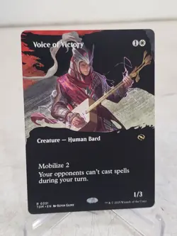 MTG Voice of Victory Borderless Tarkir: Dragonstorm NM - Image 1