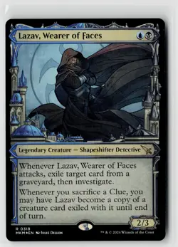 MTG MKM Karlov Manor Lazav, Weaver Of Faces (Showcase) 318 Foil x1 NM Rare - Image 1