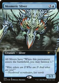 [MTG] Mesmeric Sliver (Foil) (Extended Art) (620) (SLD) NM - Image 1