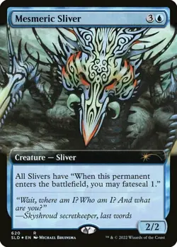 [1x] Mesmeric Sliver - Foil - Extended Art Near Mint, English Secret Lair MTG Ma - Image 1