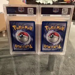 1999 Pokemon Jungle 1st Edition Eevee And Pikachu PSA 8/7 - Image 2