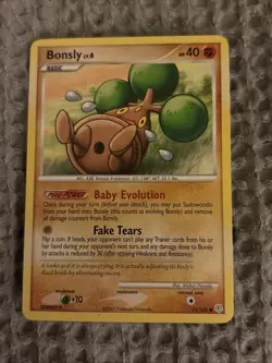 Bonsly - 71/130 - Common LP, English Pokemon Diamond and Pearl - Image 1