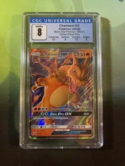 Charizard GX SM211 - Hidden Fates Black Star Promo - CGC 8 with Subgrades - Image 1