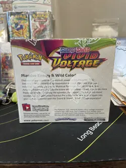 Pokemon TCG Sword & Shield Vivid Voltage Booster Box FACTORY SEALED NEW w/ CASE - Image 2