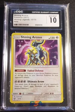 2017 Pokemon Shining Arceus 57/73 Shining Legends CGC 10 - Image 1