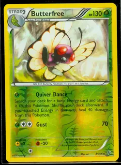 Pokemon BUTTERFREE 3/106 - XY Flashfire RARE Rev Holo - MINT - Image 1