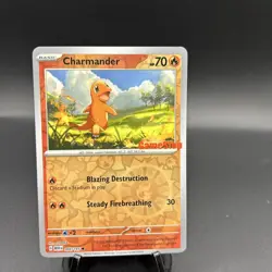 Charmander - 004/165 Gamestop Reverse Holo Stamped Promo Pokemon - NM/MINT - Image 1