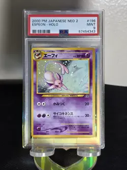 2000 Pokemon JPN Crossing the Ruins Espeon & Umbreon (PSA 9 & SGC 8) With SWIRL - Image 2