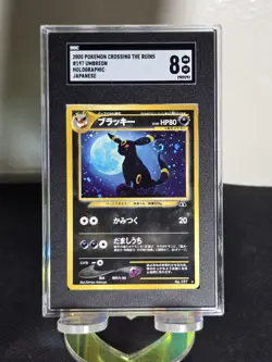 2000 Pokemon JPN Crossing the Ruins Espeon & Umbreon (PSA 9 & SGC 8) With SWIRL - Image 3