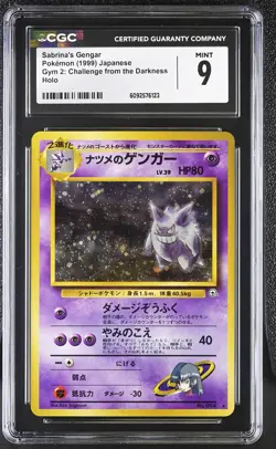 CGC 9 Sabrina's Gengar Japanese Gym 2: Challenge from the Darkness Pokemon Card - Image 1