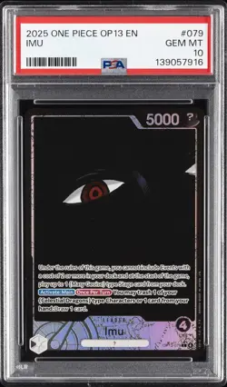 2025 ONE PIECE OP13-CARRYING ON HIS WILL #079 IMU PSA 10 - Image 1