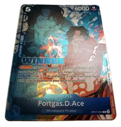 One Piece Portgas.D.Ace Winner Pack 2024 OP07-053 One Piece Promo Foil - Image 2