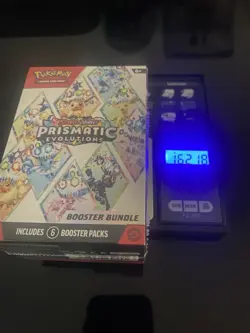 Pokemon TCG Prismatic Evolutions Booster Bundle Box 162.1g HEAVY GOD PACKU 🔥🤑 - Image 2