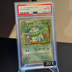 PSA 10 2023 POKEMON CLF JP BULBASAUR 001 GRADED CARD CLASSIC COLLECTION - Image 1