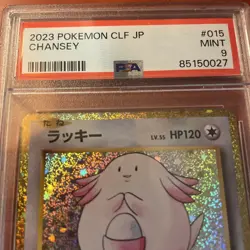 2023 Pokemon TCG CLF JP Chansey #015 PSA Mint 9 Classic Collection - Image 2