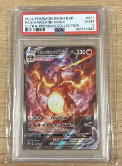 Pokemon TCG Charizard VMAX SWSH261 Black Star Promos Holo. PSA 9. - Image 1