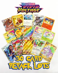 Pokemon VIVID VOLTAGE - 30 CARD LOTS - Pikachu /Full Art/Amazing/Rainbow Rare - Image 1