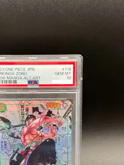 PSA 10 Roronoa Zoro OP06-118 SEC Comic Parallel Manga ONE PIECE Card Japanese - Image 3